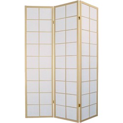 Fine Asianliving Japanse Kamerscherm B135xH180cm 3 Panelen Shoji