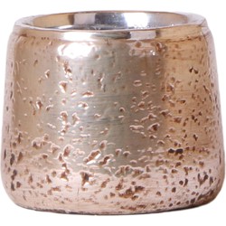 Kolibri Home | Luxury bloempot - Zilveren keramieken sierpot - Ø12cm