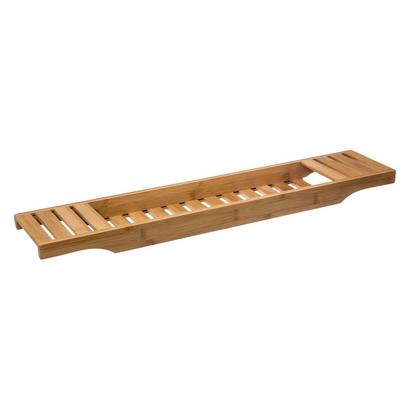 Decopatent® - Badrekje voor over bad - 70 cm lang - Bamboe hout - Badrek - Badplank - Badbrug - Basic bad tafeltje voor in bad - 