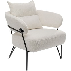 Kare Fauteuil Peppo White