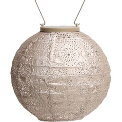 Round dia. 20 cm Spectare light taupe lampion - Lumiz