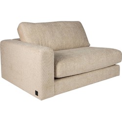 PTMD Nilla sofa with armrest L SiC Ant3 Sand