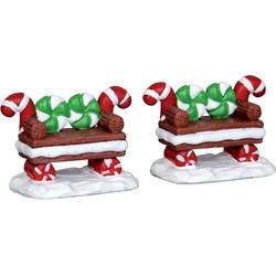 Weihnachtsfigur Peppermint cookie bench - LEMAX