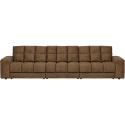 WOOOD Second Date 3-zits Bank - Structure Velvet - Brass