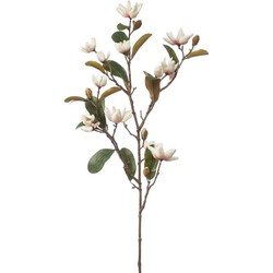 Magnolia pearl spray cream/ pink 87 cm kunstbloem zijde nepbloem