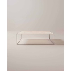 Lush Living Salontafel Arga - Salontafel - Bijzettafel - Design meubel - Zilver - L -