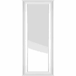 LUNEL L - Wandspiegel - Wit  - Synthetisch materiaal