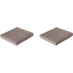 Madison -  Lounge Profi-Line Zitkussen Panama taupe - Ca. 60x60 cm - Set van 2