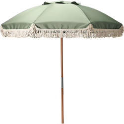 HIXA Parasol - Houten paal - Stokparasol - Strand - Tuin Accessoires - 180CM - GROEN - Stokdiameter 3cm
