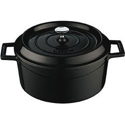 LAVA Trendy Braadpan rond - Ø240mm - 4.49Ltr - Zwart/Zwart