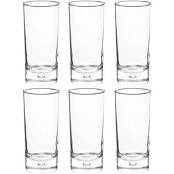 Set van 6x stuks longdrink glazen Georgi 290 ml van glas - Longdrinkglazen