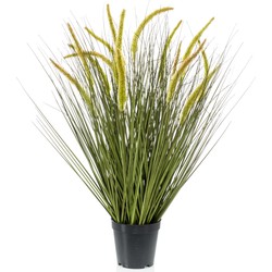 Emerald Kunstplant Siergras sprieten - groen - 70 cm - Kunstplanten