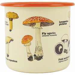 Gift Republic Paddenstoelen - Emaille Bloempot