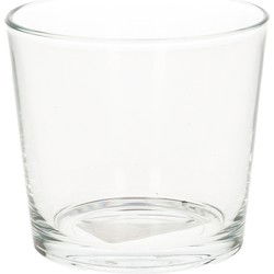 Theelichthouder - 10 x 9 cm - glas - waxinelichthouder - kaarsenhouder - Waxinelichtjeshouders