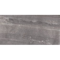 Vloertegel Inca Pietra di basalto 60x30cm Nero Copribordo Gerectificeerd
