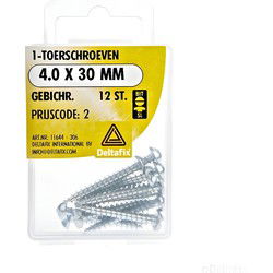 1-toerschroef 4,0x30mm gebi 12st