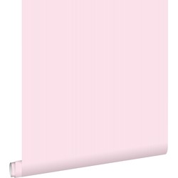 ESTAhome behang fijne streepjes roze - 53 cm x 10,05 m - 137016