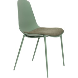 Housecraft Living Jeffrey Eetkamerstoelen Groen - Set van 4