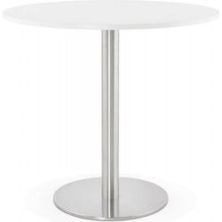Kleine kantoortafel DALLAS 90x90x75 cm Wit