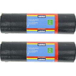 Vero Afvalzakken/vuilniszakken met trekband - 36x stuks - 60 liter - Vuilniszakken