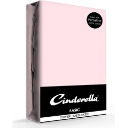 Cinderella Topper Hoeslaken Basic Percaline Candy-160 x 210 cm