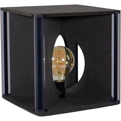 Cube tafellamp - Duurzaam - Optionele wikkels - Zwart