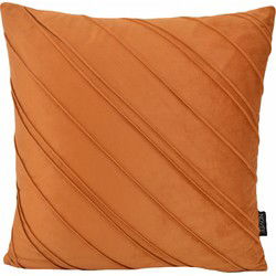 Sierkussen Velvet Stripe Terra | 45 x 45 cm | Velvet / Polyester