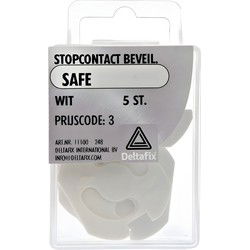 Stopkontakt beveiliger wit 5st