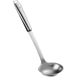 5Five Soep/saus opscheplepel - zilver - RVS - 32 cm - Keukengerei - Robuust/duurzaam - Keukengerei