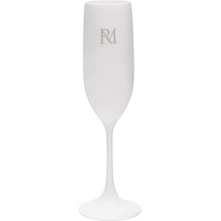 Riviera Maison Champagneglas Wit champagnecoupe - RM Monogram Outdoor picknick en buiten glazen