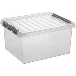 Sunware opbergbox - transparant - 36L - 50 x 40 x 26 cm - Opbergbox