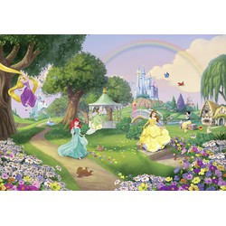 Sanders & Sanders fotobehang Disney prinses groen, paars en geel - 368 x 254 cm - 612215