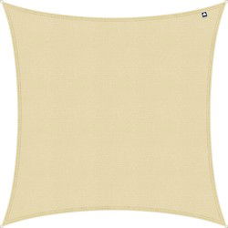 Kopu® Schaduwdoek Vierkant 5x5 m - 280 gram Waterdoorlatend - Creme