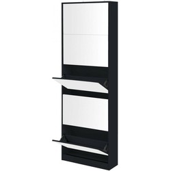 Feel Furniture - Schoenenkast met spiegel - 5 Laden - Zwart
