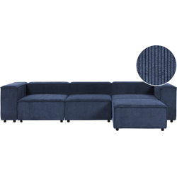 Beliani APRICA - Modulaire Sofa-Zwart-Corduroy