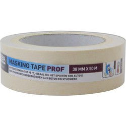 Afplaktape - 38mm x 50m - Hittebestendig - Schilders tape - Afplaktape