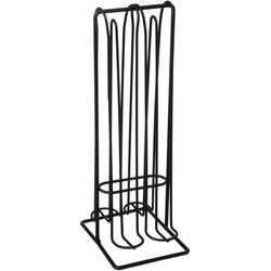 Koffie cuphouder - zwart - 30 cm - metaal - capsule houder - Koffiecuphouders