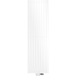 Design paneelradiator 480x1600 mm, wit, vloerverbindingsset