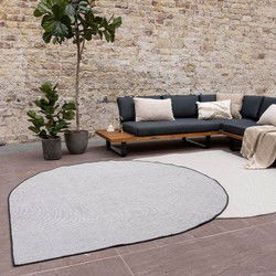 Buitenkleed Druppel Mono - Zwart/Wit - Dubbelzijdig - EVA Interior - Polypropyleen