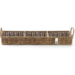 Riviera Maison Opbergmanden - Rustic Rattan Rectangular Basket - Bruin 