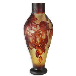 A CAMEO GLASS VASE 'GRAPES'