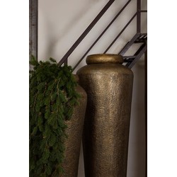 PTMD Bloempot Zavir - 56x56x198 cm - Aluminium - Goud