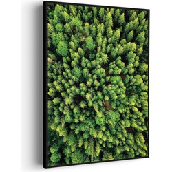 Muurwerken Akoestisch Schilderij - Het groene bos - Geluidsdempend Wandpaneel - Wanddecoratie - Geluidsisolatie - BASIC (AW 0.65) XL (86X120)