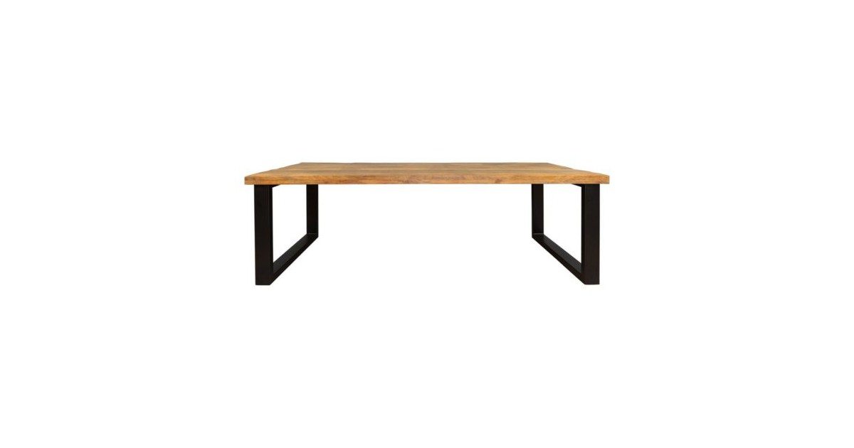 Eetkamertafel | denver | rechthoek | mangohout | 200 x 100 x 76(h) cm