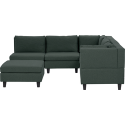 Beliani FEVIK - Modulaire Sofa-Groen-Polyester