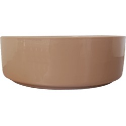 Hondeneetbak steen 19 cm beige/blauw - Gebr. de Boon