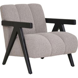 Fauteuil Zand Stof - Zithoogte 32cm - 83x68x76cm - Florence
