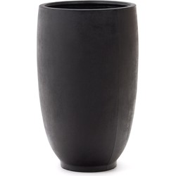 Kave Home - Aiguablava Bloempot van zwart cement Ø 75 cm