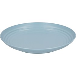 PlasticForte Rond bord/camping bord - D25 cm - ijsblauw - kunststof - Dinerborden