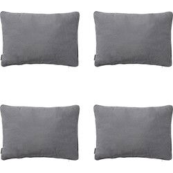 Madison -  Sierkussen Panama grey - Ca. 40x60 cm - Set van 4